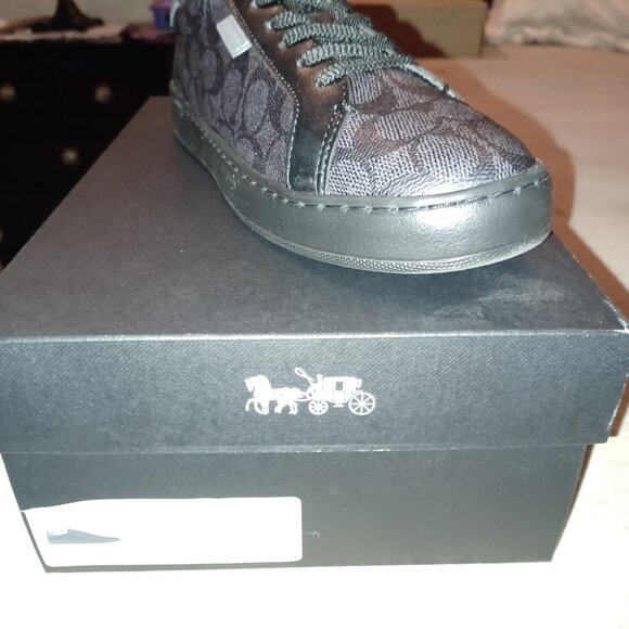 Lowline Low Coach Top Sneaker In Signature Canvas - Picture 2 of 7